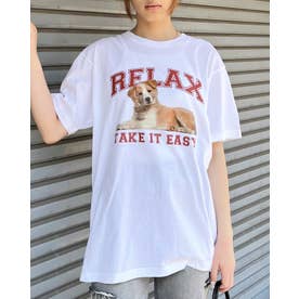 RELAX シートプリントTシャツ （ホワイト）