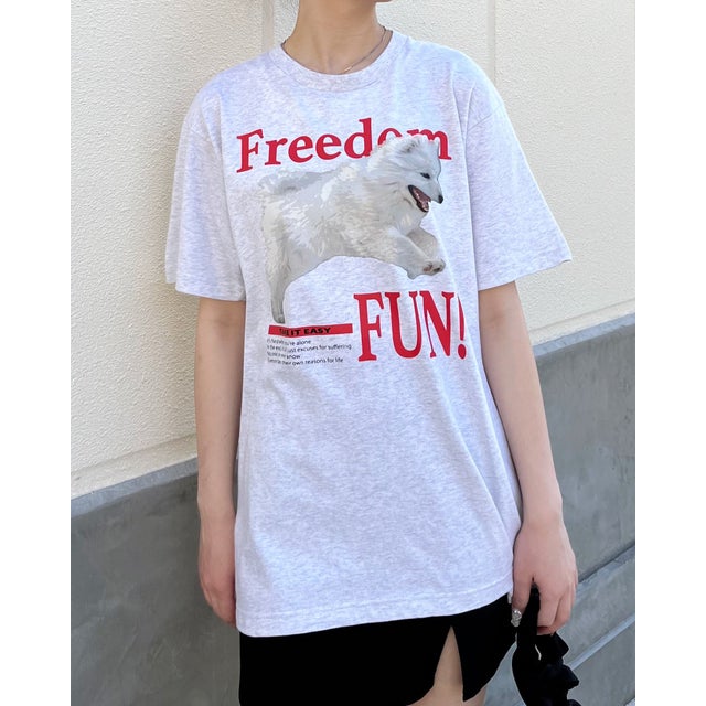 
                    FREEDOM FUN シートプリントTシャツ （オートミール）