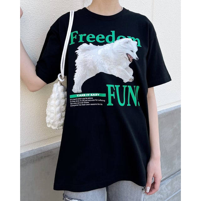 
                    FREEDOM FUN シートプリントTシャツ （ブラック）