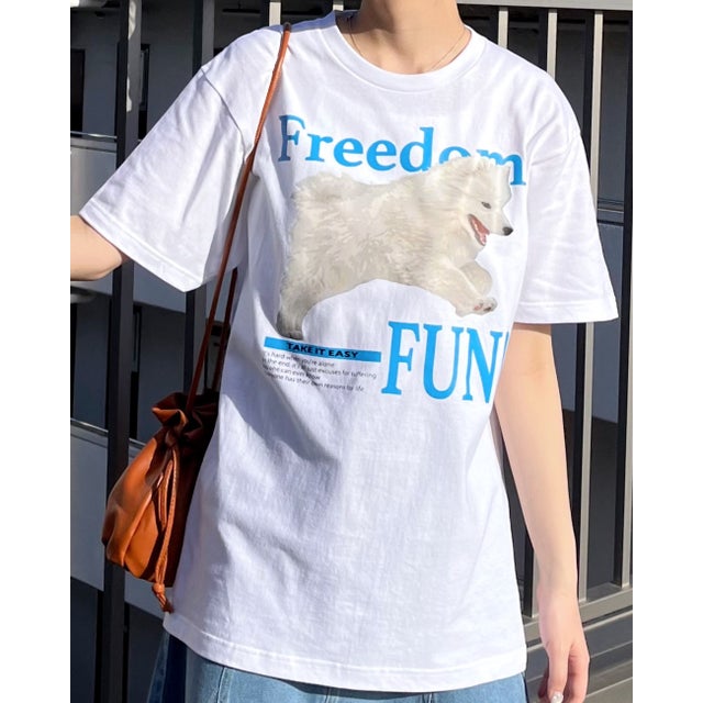 
                    FREEDOM FUN シートプリントTシャツ （ホワイト）