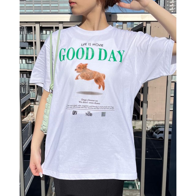 
                    GOOD DAY シートプリントTシャツ （ホワイト）