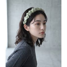 【BLK001】シルクヘアカチューシャ （グリーン）