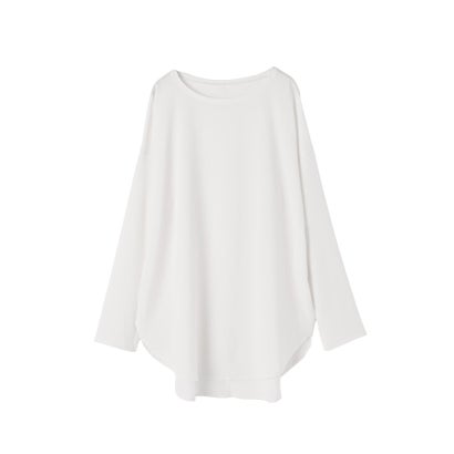 スタイルデリ STYLE DELI 【selection】パウダリージョーゼット長袖ブラウスTシャツ （オフホワイト）｜詳細画像