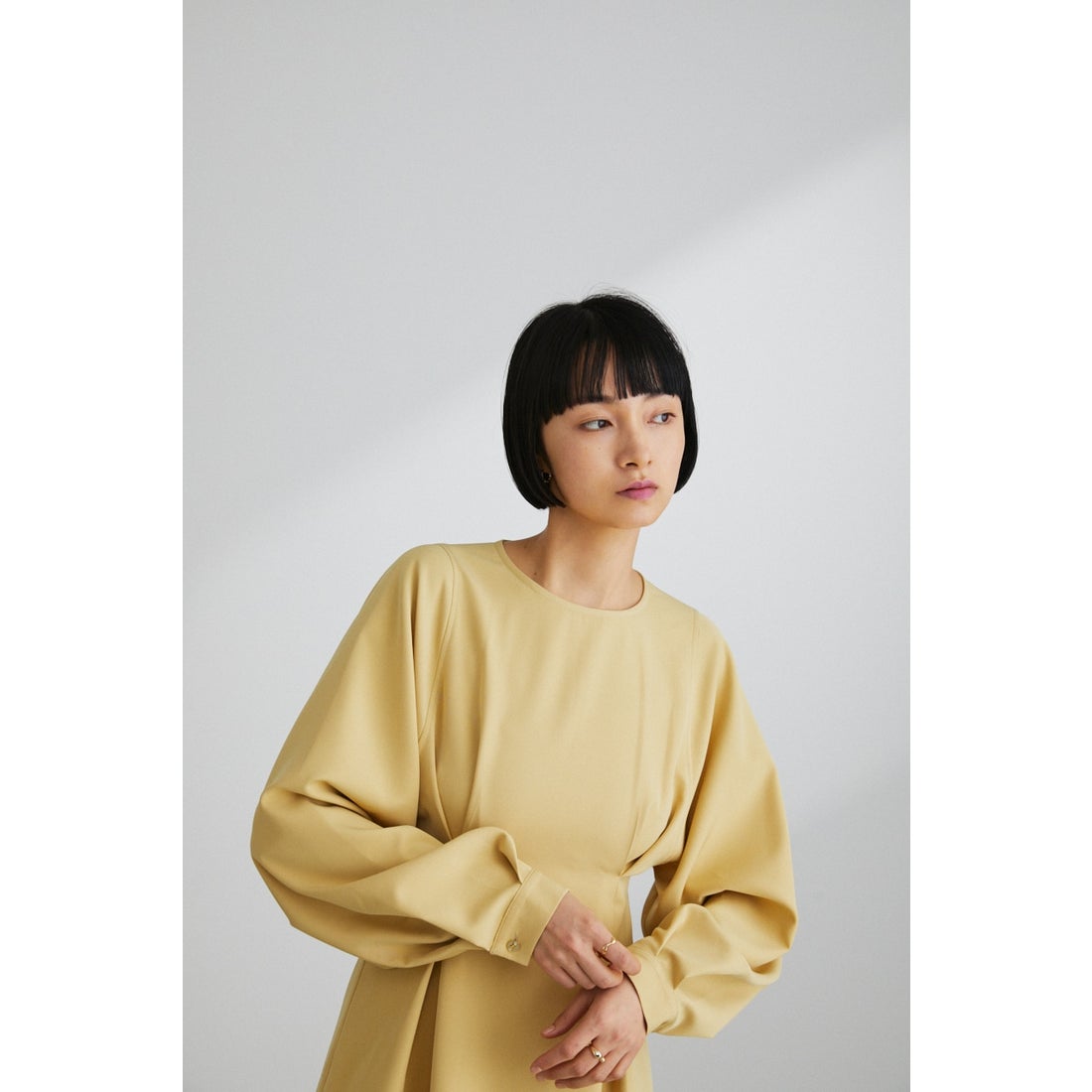 STYLEMIXER ウエストタックフレアワンピース L/MST1 -ファッション通販