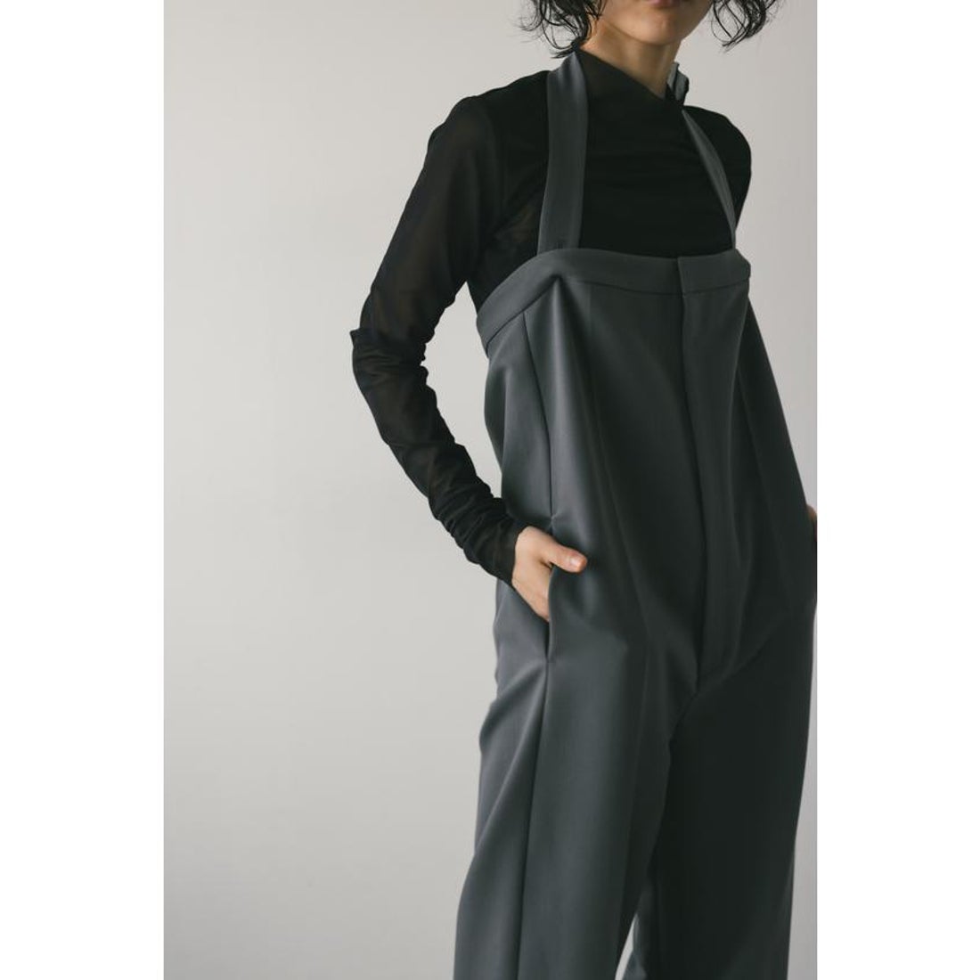 スタイルミキサー STYLEMIXER ホルターネックオールインワン （GRY 