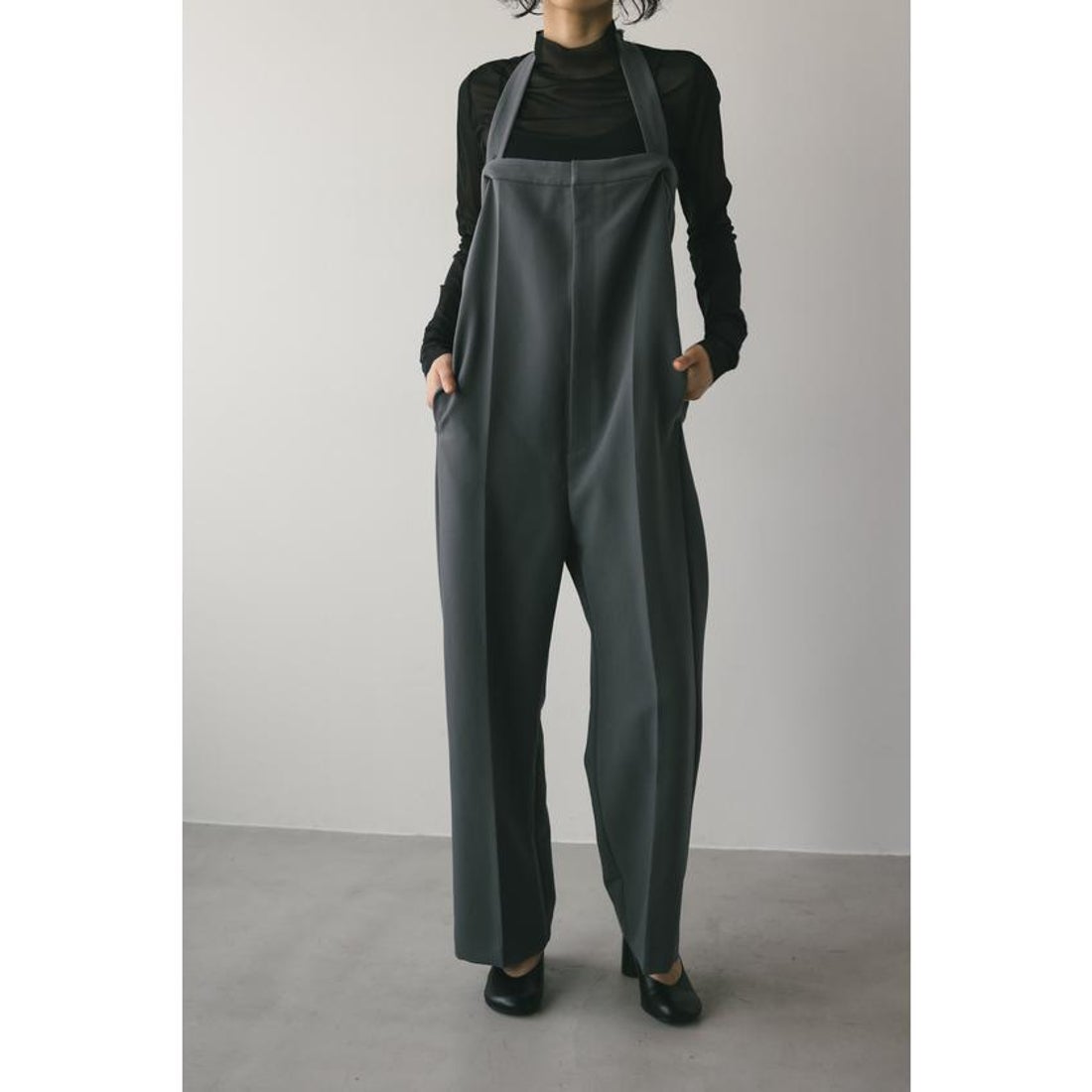 スタイルミキサー STYLEMIXER ホルターネックオールインワン （GRY