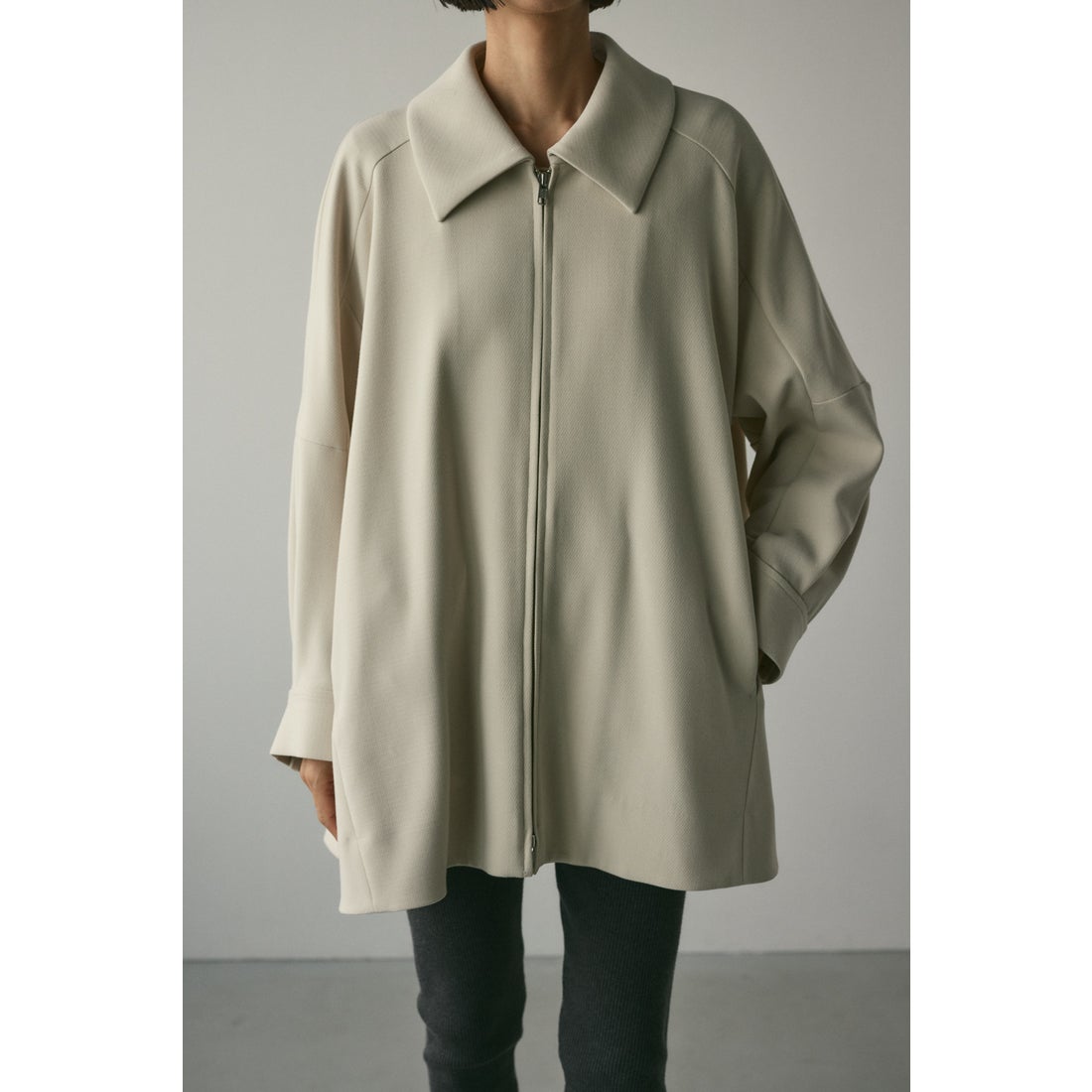 STYLEMIXER タックスリーブテントラインジャケット GRY -ファッション 