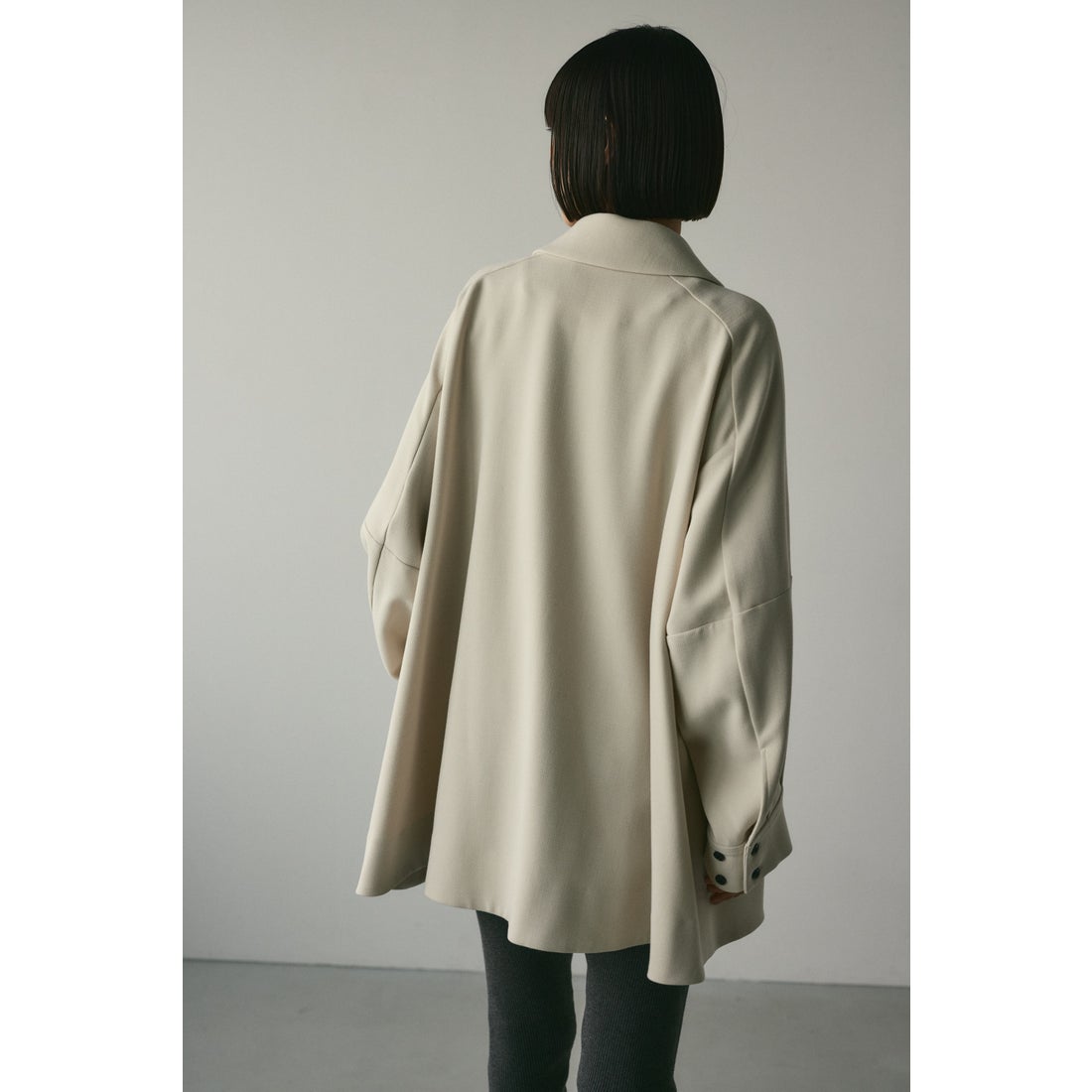 STYLEMIXER タックスリーブテントラインジャケット GRY -ファッション 