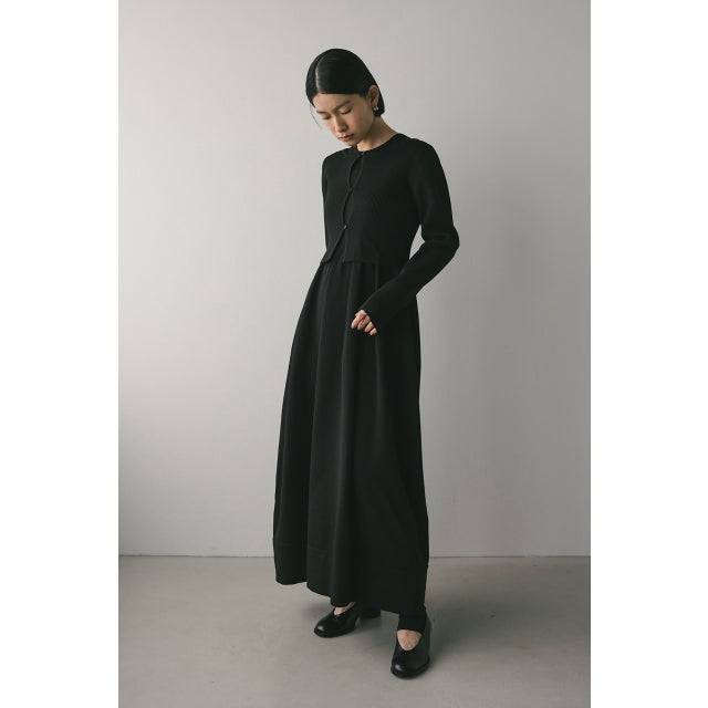 2ピースアメスリフォルムワンピース BLK