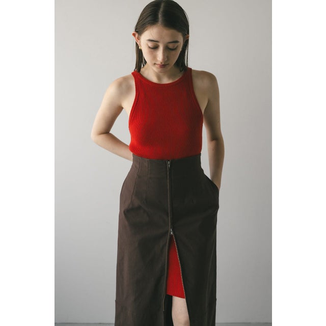 アメスリニットミニワンピース RED