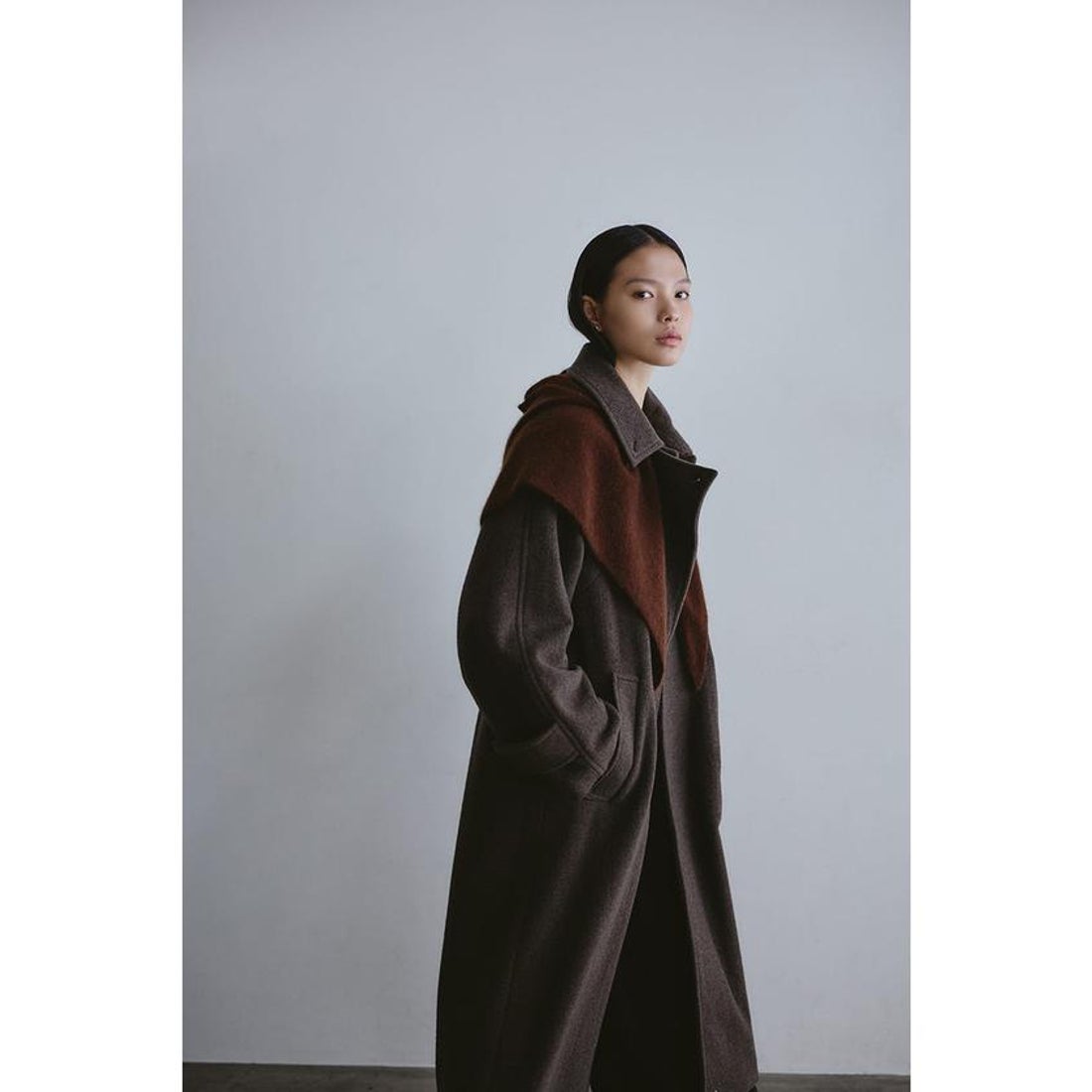 スタイルミキサー STYLEMIXER 2WAYウールロングコート （BRN 