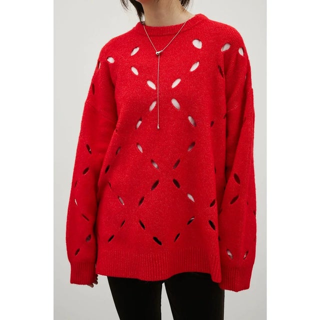 アイレットルーズニット RED