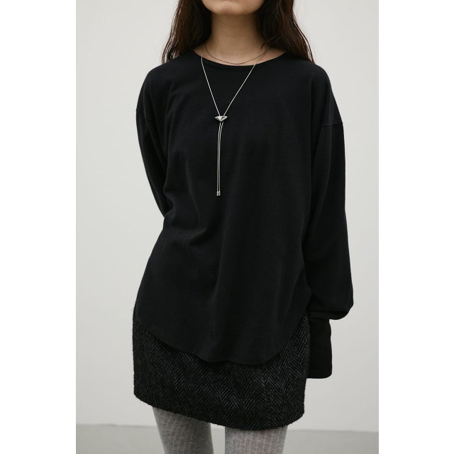 ルーズカットトップ BLK