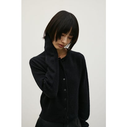 コンパクトニットカーディガン BLK｜詳細画像