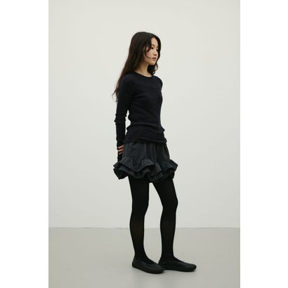 ロングスリーブソフトニット BLK｜詳細画像