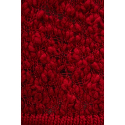 ローゲージスラブヤーンニット RED｜詳細画像