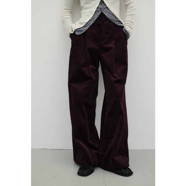 コーデュロイタックパンツ PUR