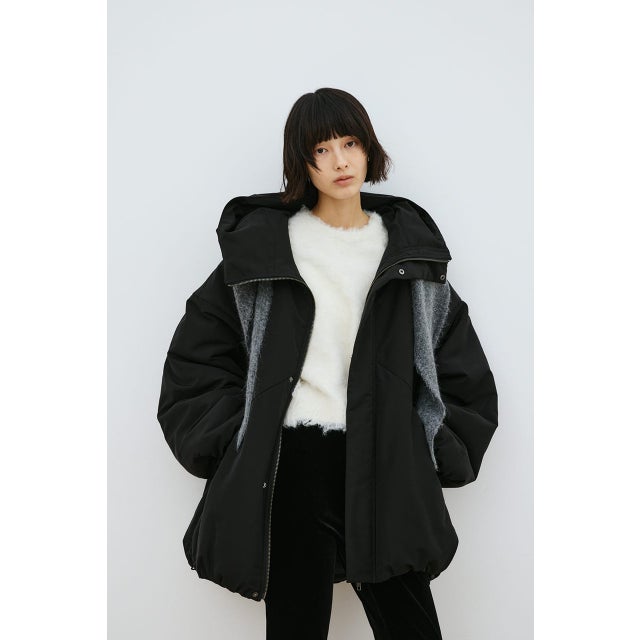 パッファーボリュームブルゾン BLK