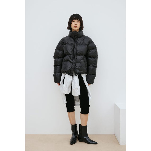 パッファースタンドブルゾン BLK
