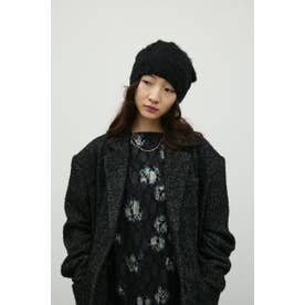 シャギーニットビーニー BLK