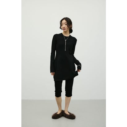 フォルムニットミニワンピース BLK｜詳細画像