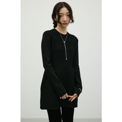 フォルムニットミニワンピース BLK｜詳細画像