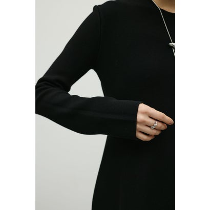 フォルムニットミニワンピース BLK｜詳細画像