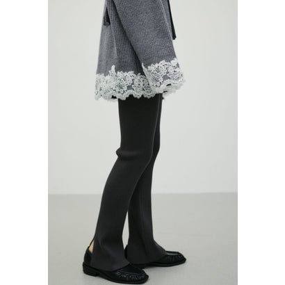 バックスリットニットパンツ GRY｜詳細画像