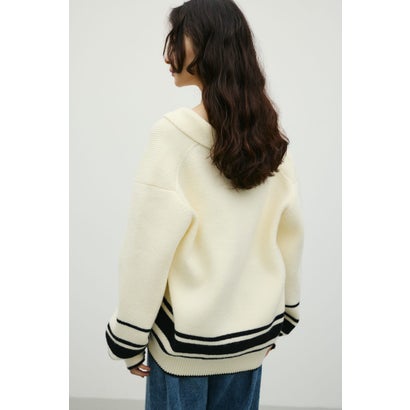 テーラーカラーニットトップ GRY｜詳細画像