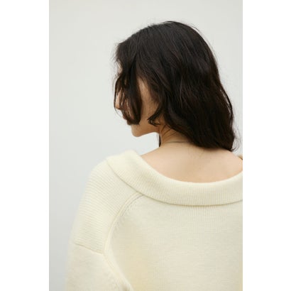 テーラーカラーニットトップ GRY｜詳細画像