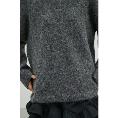 シャギールーズニットトップ GRY｜詳細画像