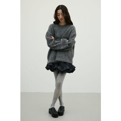 シャギールーズニットトップ GRY｜詳細画像