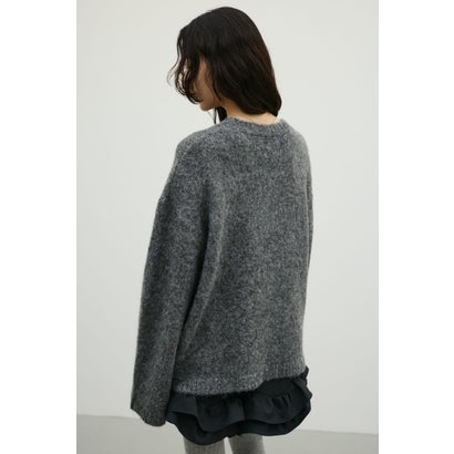 シャギールーズニットトップ GRY｜詳細画像