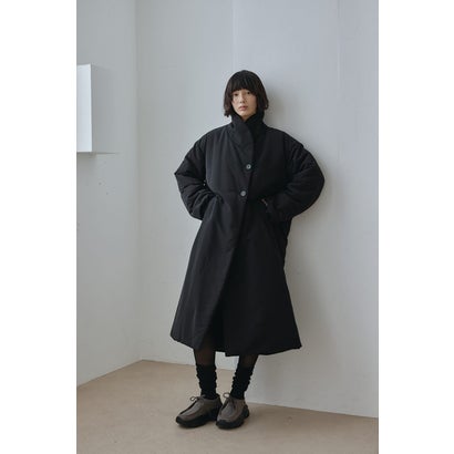 パッファーロングコート BLK｜詳細画像