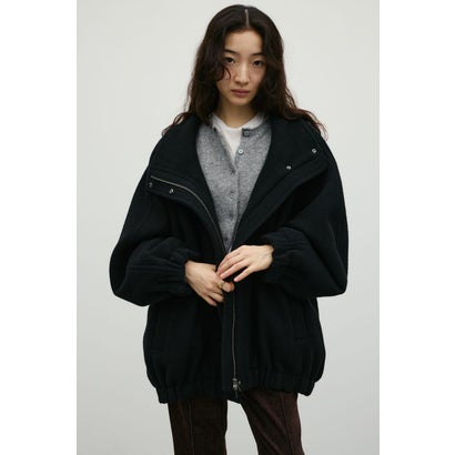 ウールZIPミディコート BLK｜詳細画像