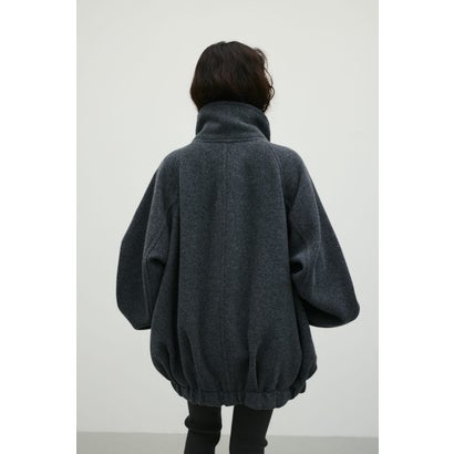 ウールZIPミディコート GRY｜詳細画像