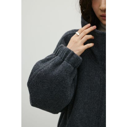 ウールZIPミディコート GRY｜詳細画像