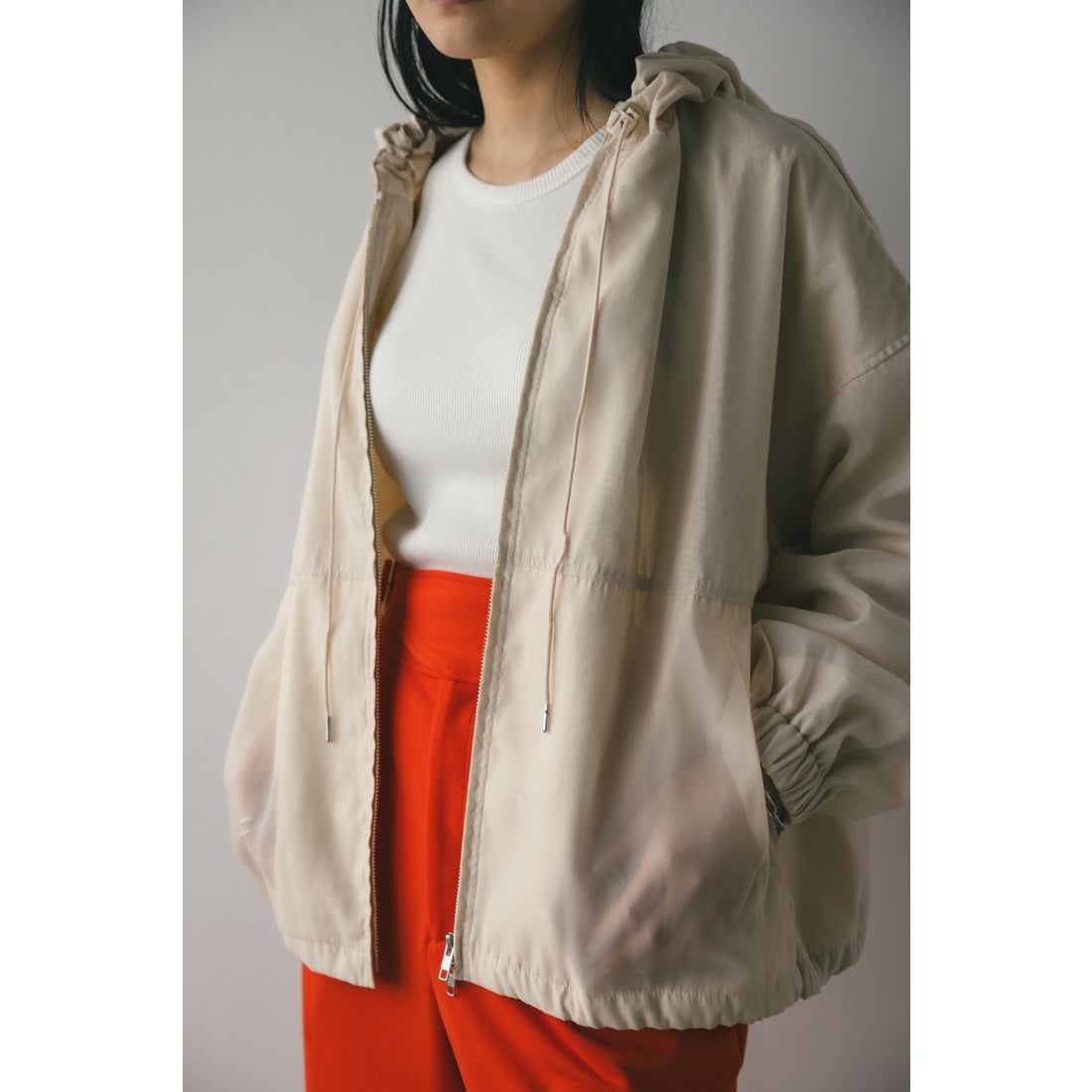 STYLEMIXER シアーレイヤーブルゾン IVOY3 -靴＆ファッション通販 