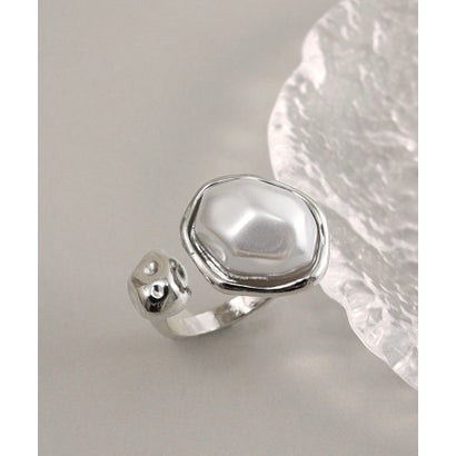 ニッケルフリー バロックパールモチーフ フォークリング （シルバー）｜詳細画像