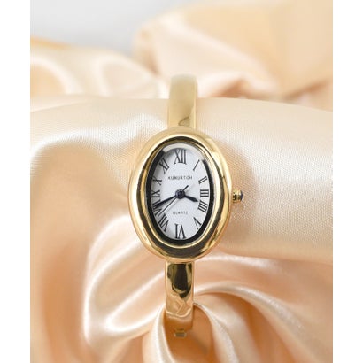 アンティークフェイス バングルウォッチ （ゴールド＆ホワイト）｜詳細画像