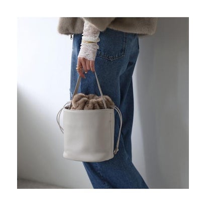 ストーリー story. story. ワンショルダーバッグ 3A-1900-4 巾着バッグ （07/Ivory-アイボリー）｜詳細画像