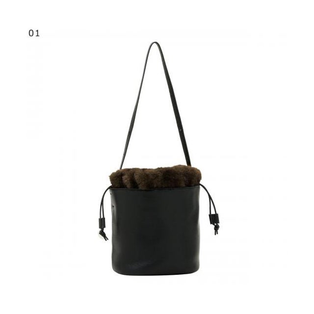ワンショルダーバッグ 3A-1900-4 巾着バッグ （01/Black-ブラック）