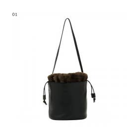 ワンショルダーバッグ 3A-1900-4 巾着バッグ （01/Black-ブラック）