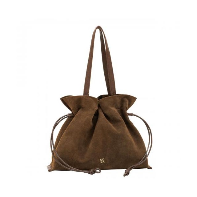 ショルダーバッグ 3A-1899-4 ハンドバッグ 巾着 （11/DarkBrown-ブラウン）