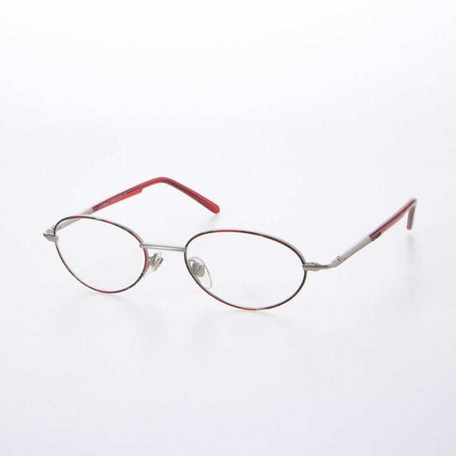 
                    メガネ 眼鏡 アイウェア レディース メンズ （グレー/レッドマーブル）