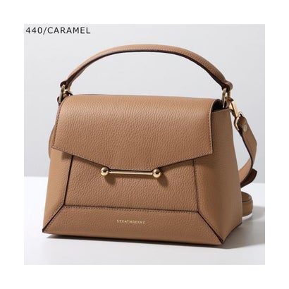 STRATHBERRY ハンドバッグ MOSAIC TOP HANDLE ショルダーバッグ （450/Tan-Vanilla-Stitch）｜詳細画像