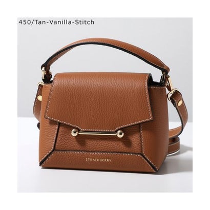 ストラスベリー STRATHBERRY STRATHBERRY ハンドバッグ MOSAIC NANO ショルダーバッグ （450/Tan-Vanilla-Stitch）｜詳細画像