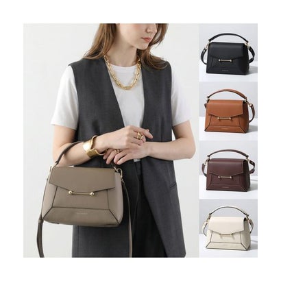 ストラスベリー STRATHBERRY STRATHBERRY ハンドバッグ MOSAIC TOP HANDLE ショルダーバッグ （440/Caramel）｜詳細画像