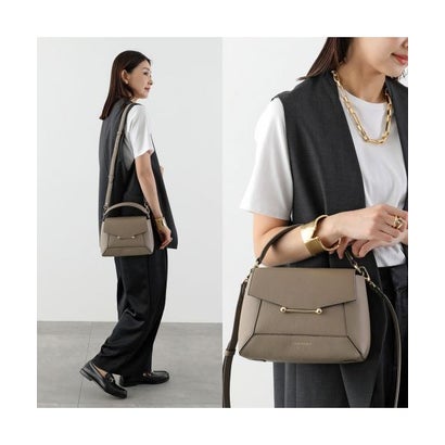 ストラスベリー STRATHBERRY STRATHBERRY ハンドバッグ MOSAIC TOP HANDLE ショルダーバッグ （440/Caramel）｜詳細画像