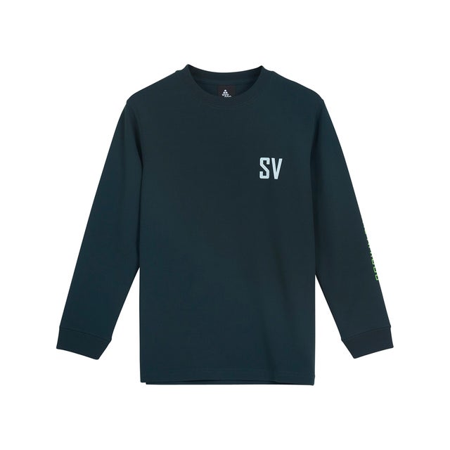 ジュニア FB SVロゴロングプラT SDG(ボトルグリーン)